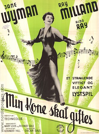 Let´s Do It Again 1953 movie poster Jane Wyman Ray Milland Aldo Ray Alexander Hall Musicals