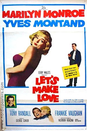 Let´s Make Love 1960 movie poster Marilyn Monroe Yves Montand George Cukor