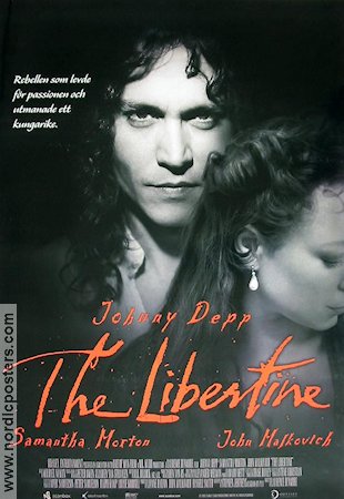 The Libertine 2004 movie poster Johnny Depp Samantha Morton John Malkovich Laurence Dunmore