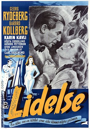 Lidelse 1945 movie poster Georg Rydeberg Barbro Kollberg