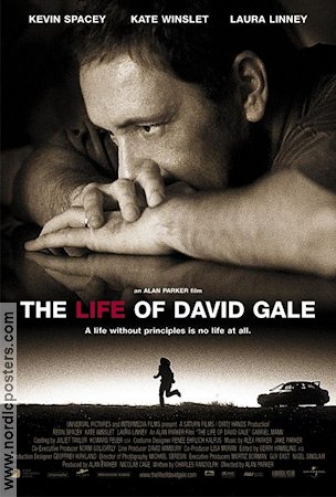 The Life of David Gale 2003 movie poster Kevin Spacey Kate Winslet Laura Linney Alan Parker