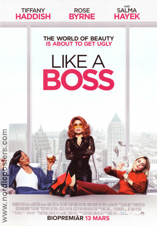 Like A Boss 2020 movie poster Tiffany Haddish Rose Byrne Salma Hayek Miguel Arteta