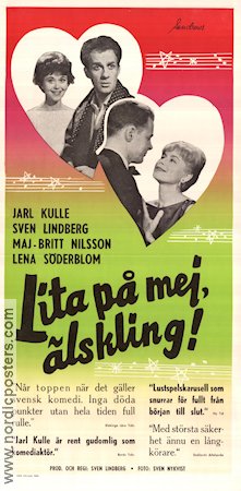 Lita på mej älskling 1961 poster Jarl Kulle Lena Söderblom Maj-Britt Nilsson Sven Lindberg