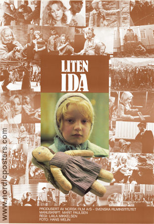 Liten Ida 1981 movie poster Sunniva Lindekleiv Lise Fjeldstad Arne Lindtner Naess Laila Mikkelsen Norway Kids