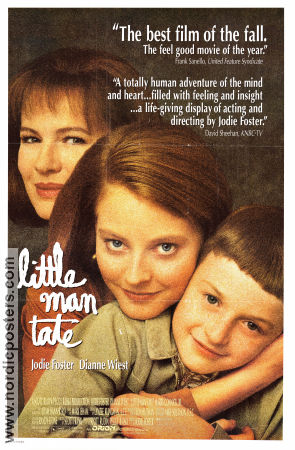 Little Man Tate 1991 movie poster Dianne Wiest Adam Hann-Byrd Jodie Foster Kids