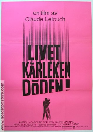 La vie l´amour la mort 1969 movie poster Amidou Claude Lelouch