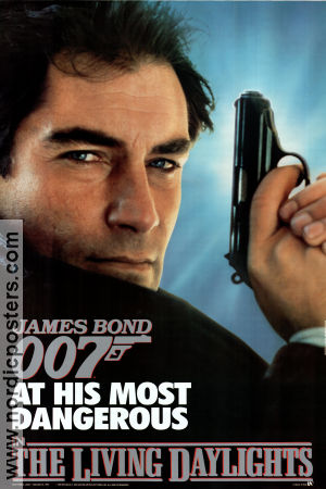 The Living Daylights 1987 movie poster Timothy Dalton Maryam d´Abo Jeroen Krabbé John Glen