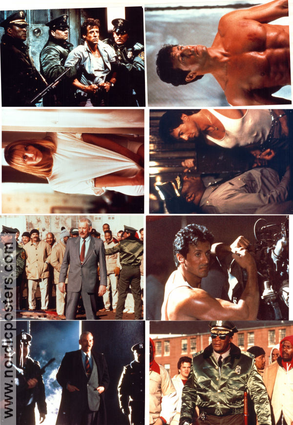 Lock Up 1989 lobbykort Sylvester Stallone Donald Sutherland John Amos John Flynn