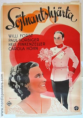 Königswalzer 1937 movie poster Willi Forst Carola Höhn Eric Rohman art