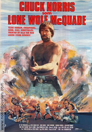 Lone Wolf McQuade 1983 poster Chuck Norris David Carradine Barbara Carrera Steve Carver Vapen