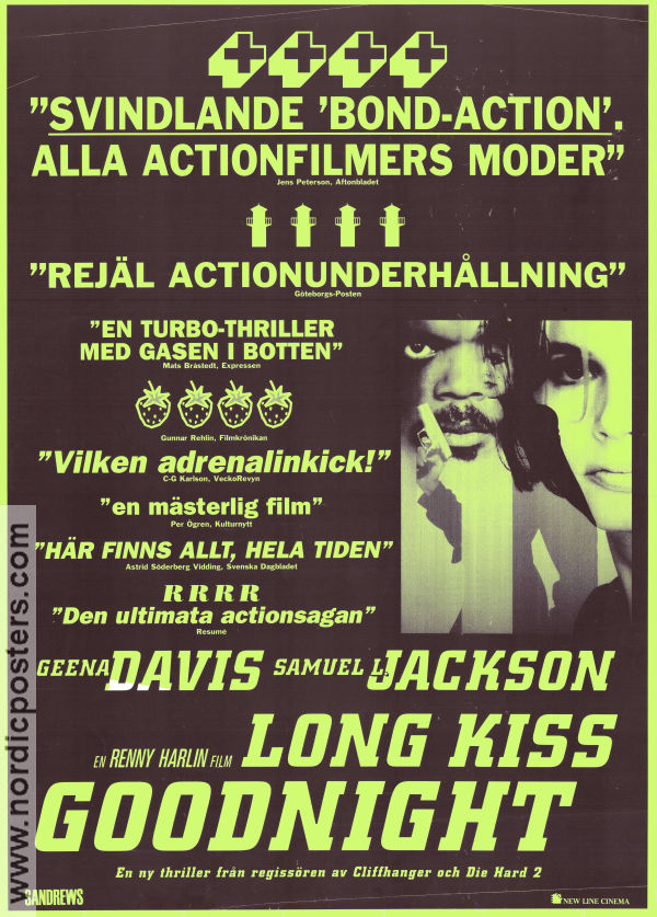 Long Kiss Goodnight 1996 poster Geena Davis Renny Harlin