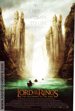 The Lord of the Rings 2001 movie poster Elijah Wood Liv Tyler Viggo Mortensen Peter Jackson Find more: Lord of the Rings