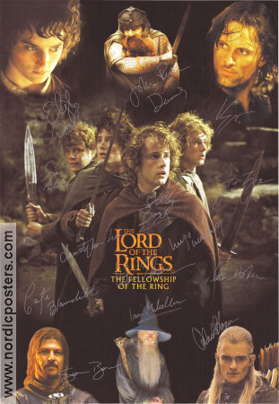 The Lord of the Rings SIGNED 2001 poster Elijah Wood Viggo Mortensen Liv Tyler Peter Jackson Find more: Lord of the Rings