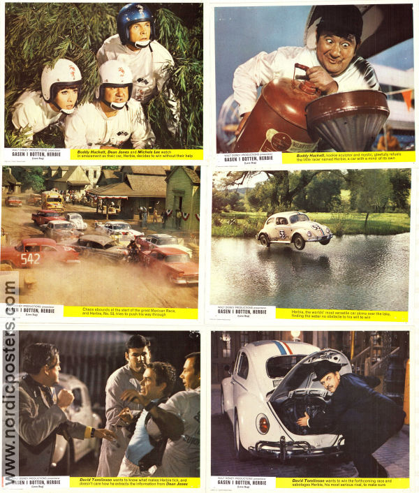 The Love Bug 1968 lobbykort Dean Jones Michele Lee David Tomlinson Robert Stevenson Bilar och racing Sport