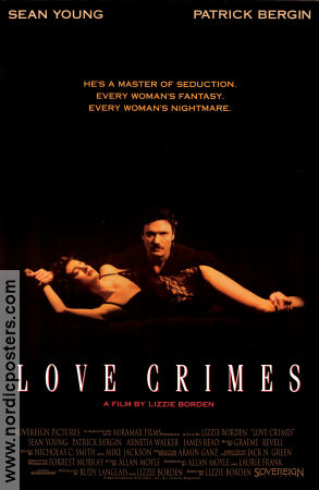 Love Crimes 1992 poster Sean Young Lizzie Borden