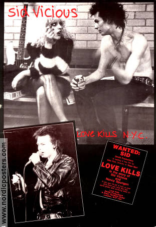 Love Kills NYC 1986 movie poster Sid Vicious Nancy Spungen Documentaries Rock and pop