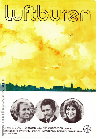 Luftburen 1973 movie poster Olof Lundström Orloff Margaretha Byström Solveig Ternström Bengt Forslund