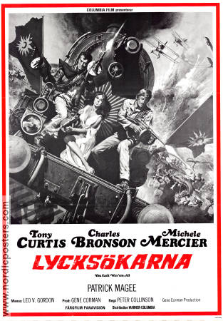 Lycksökarna 1970 poster Charles Bronson Tony Curtis Michele Mercier Peter Collinson Tåg