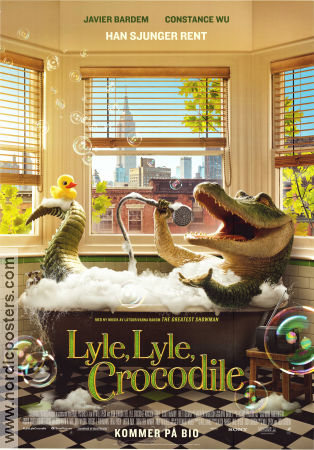 Lyle Lyle Crocodile 2022 movie poster Javier Bardem Josh Gordon Animation