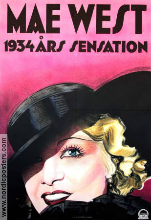 Mae West 1934 movie poster Mae West Find more: Stock poster