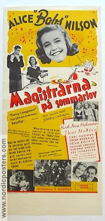 Magistrarna på sommarlov 1941 movie poster Alice Babs Karl-Arne Holmsten