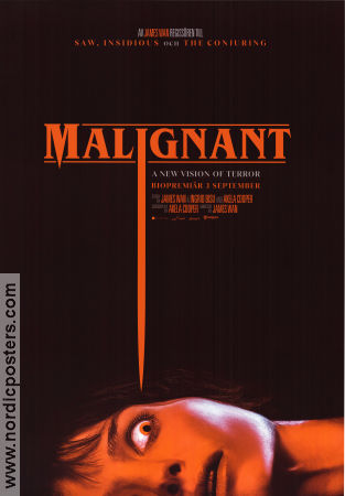 Malignant 2021 movie poster Annabelle Wallis Maddie Hasson George Young James Wan