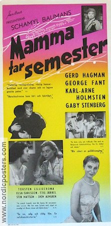 Mamma tar semester 1957 poster Gerd Hagman George Fant Schamyl Bauman