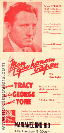 They Gave Him a Gun 1937 movie poster Spencer Tracy Gladys George Franchot Tone WS Van Dyke