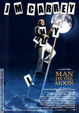 Man on the Moon 2000 poster Jim Carrey Danny de Vito David Letterman Milos Forman