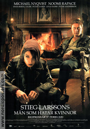 Män som hatar kvinnor 2009 poster Michael Nyqvist Noomi Rapace Ewa Fröling Niels Arden Oplev Text: Stieg Larsson Hitta mer: Millenium