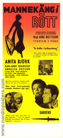 Mannequin in Red 1958 movie poster Anita Björk Karl-Arne Holmsten Annalisa Ericson Anita Lindblom Arne Mattsson Find more: Hillman