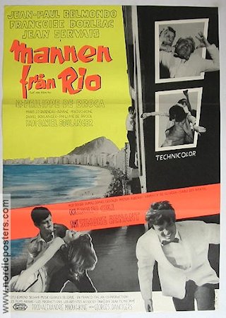 The Man from Rio 1964 movie poster Jean-Paul Belmondo Agents