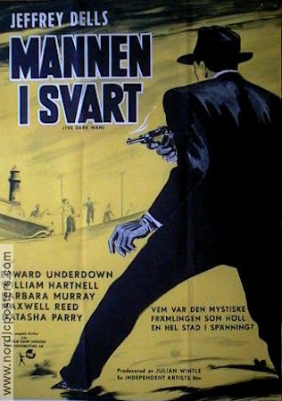 The Dark Man 1951 movie poster Edward Underdown Maxwell Reed Natasha Parry Jeffrey Dell