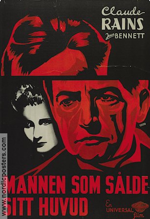 The Man Who Reclaimed His Head 1934 movie poster Claude Rains Joan Bennett Lionel Atwill Edward Ludwig