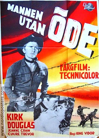 Man without a Star 1955 movie poster Kirk Douglas