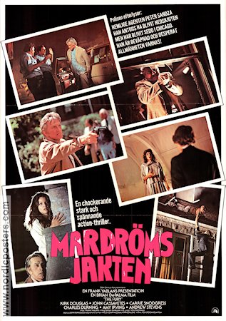 Mardrömsjakten 1979 poster Kirk Douglas John Cassavetes Carrie Snodgress Brian De Palma