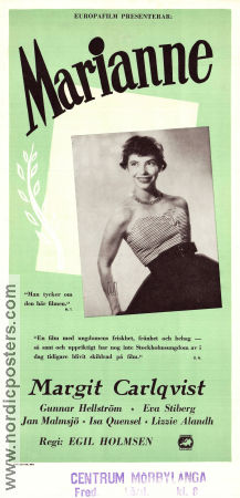 Marianne 1953 poster Margit Carlqvist Egil Holmsen