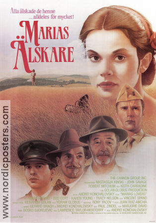 Marias älskare 1984 poster Nastassja Kinski John Savage Andrey Konchalovskiy