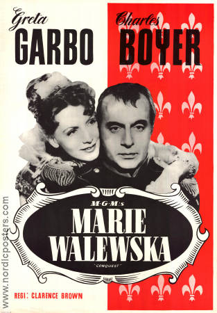 Conquest 1938 poster Greta Garbo Clarence Brown