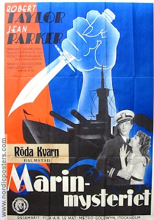 Murder in the Fleet 1936 movie poster Robert Taylor Jean Parker Art Deco Ships and navy