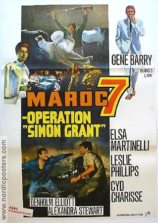 Maroc 7 operation Simon Grant 1968 movie poster Gene Barry Agents