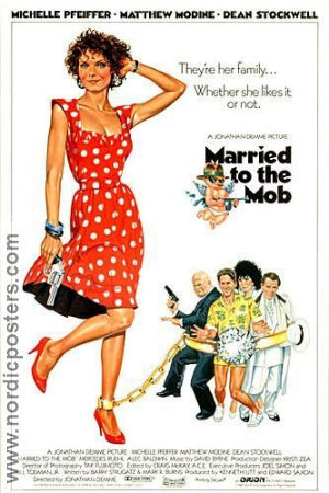 Married to the Mob 1988 poster Michelle Pfeiffer Matthew Modine Jonathan Demme Maffia