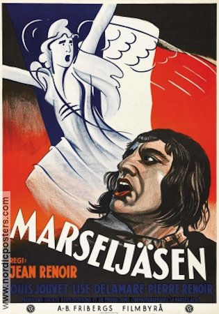 La Marseillaise 1938 movie poster Pierre Renoir Lise Delamare Louis Jouvet Jean Renoir