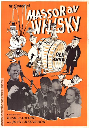 Whisky Galore 1949 movie poster Basil Radford Gordon Jackson Joan Greenwood Production: Ealing Studios