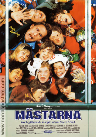 Mästarna 1992 poster Emilio Estevez Joss Ackland Lane Smith Stephen Herek Sport Vintersport