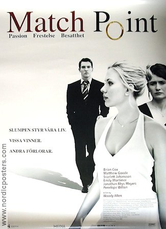 Match Point 2005 movie poster Scarlett Johansson Jonathan Rhys Meyers Woody Allen