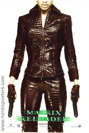The Matrix Reloaded 2003 movie poster Nona Gaye Andy Wachowski