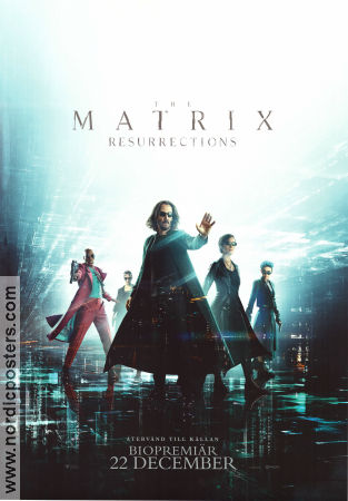 The Matrix Resurrections 2021 poster Keanu Reeves Carrie-Anne Moss Yahya Abdul-Mateen II Lana Wachowski