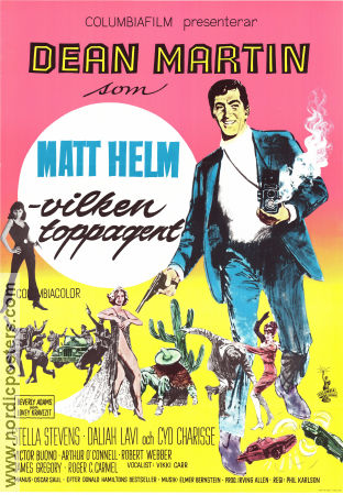 Matt Helm vilken toppagent 1966 poster Dean Martin Stella Stevens Cyd Charisse Phil Karlson Agenter