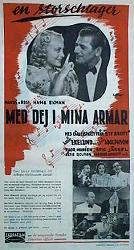 Med dej i mina armar 1940 movie poster Karin Ekelund Edvin Adolphson Thor Modéen Hasse Ekman